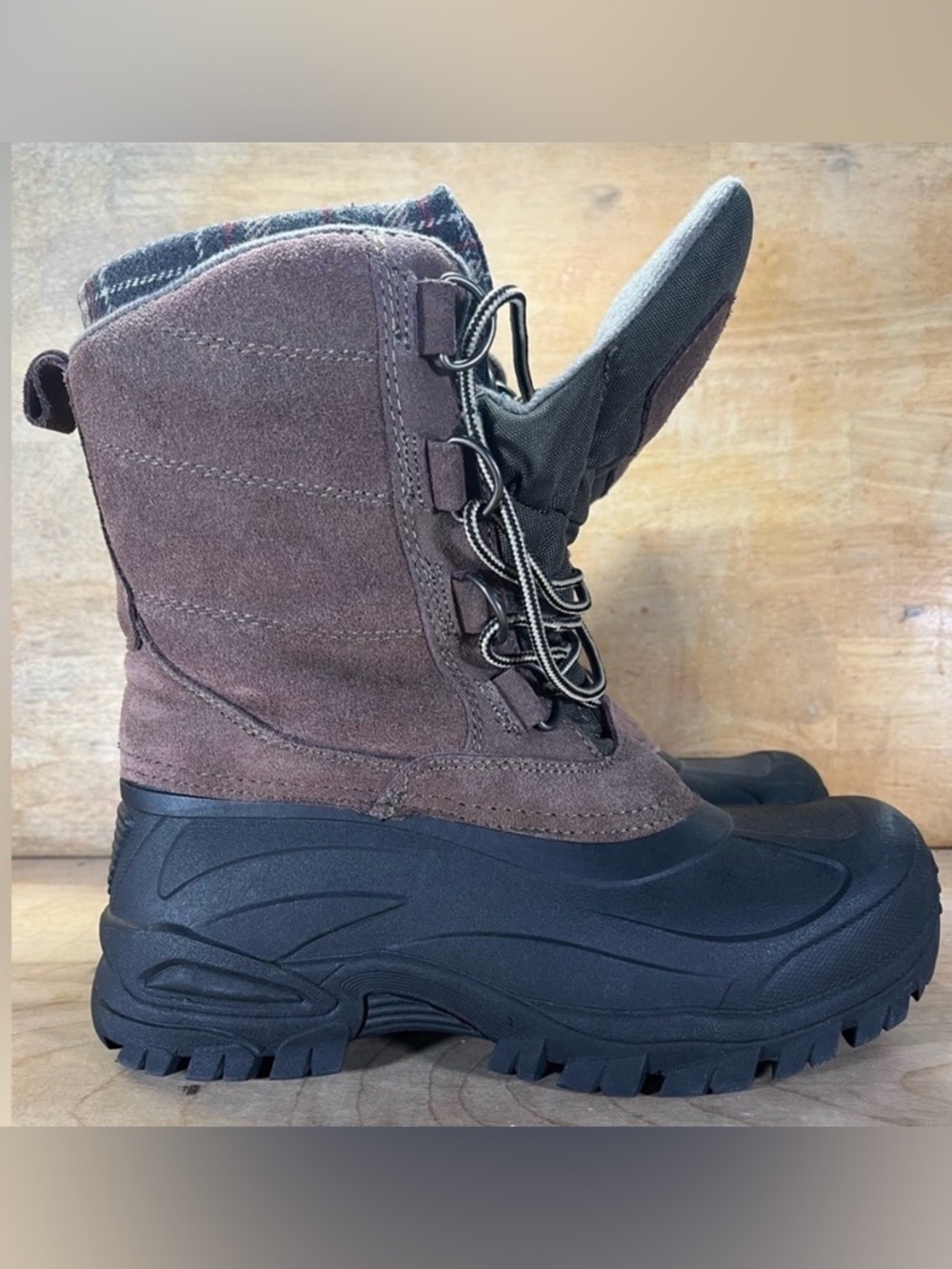 Bass Daredevil Leather Thermo Lite Performance Mens Sz 7 Insulations Boots Brown